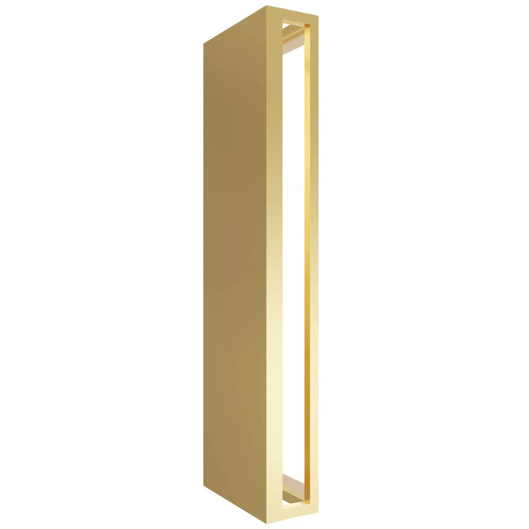 Park Avenue 17" Gold LED Modern Lantern Wall Sconce
