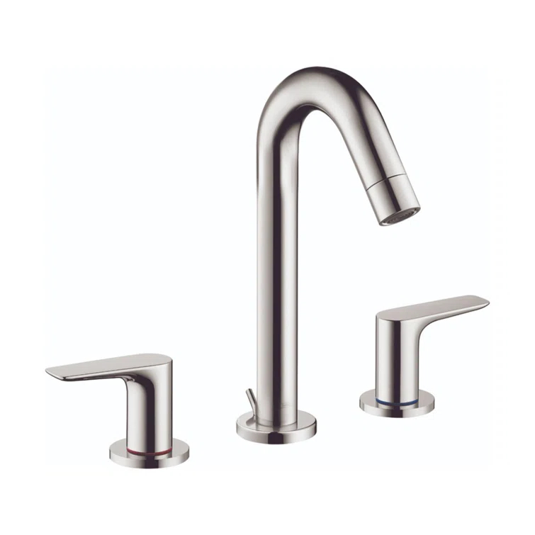 Logis Widespread Bathroom Faucet with Drain Assembly