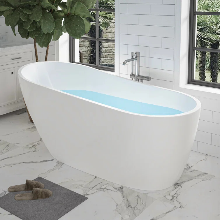 Cora 67" x 32" Freestanding Acrylic Bathtub