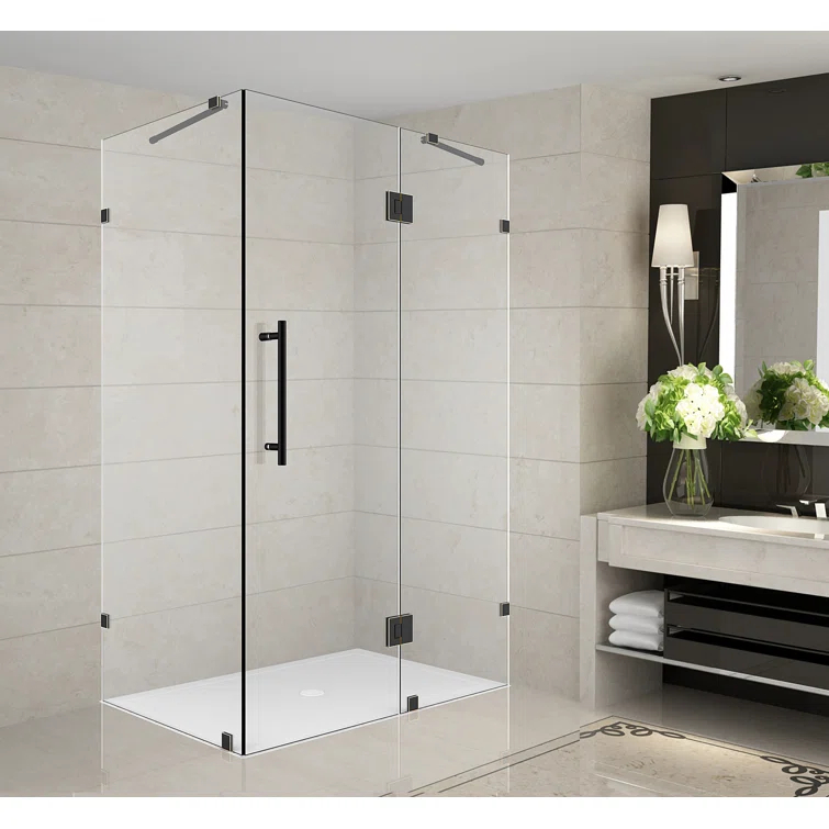 Avalux Hinged Semi-Frameless Shower Door