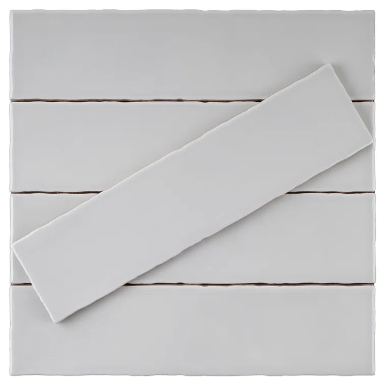 Supreme Tile Rustic 2.95 in. X 11.81 in. Polished Ceramic Subway Wall Tile