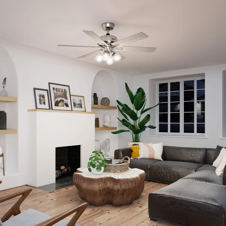 Hunter 52 Inch Fonthill ENERGY STAR® Hunterexpress Ceiling Fan With Lights And Remote