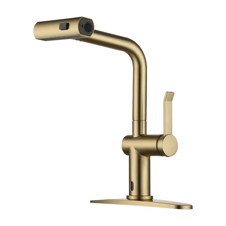Willow Single Handle Pull Out Kitchen Faucet with Touchless Sensor, Three-function Mode Sprayer