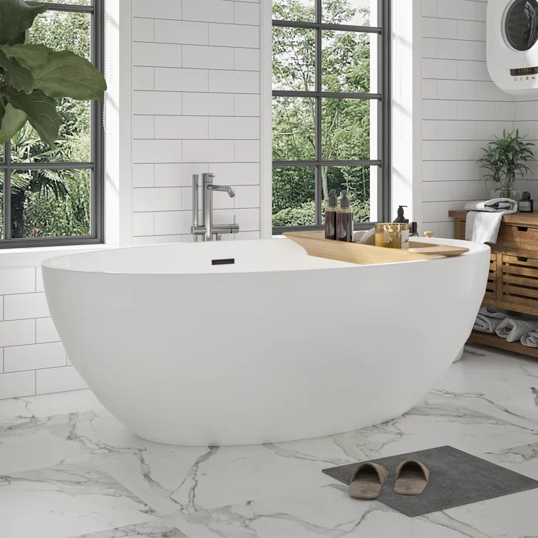 Freestanding Soaking Acrylic Bathtub
