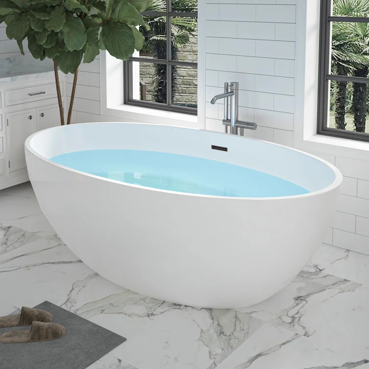 Freestanding Soaking Acrylic Bathtub