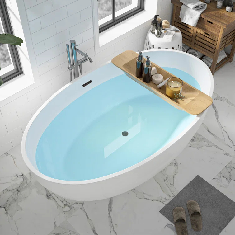 Freestanding Soaking Acrylic Bathtub