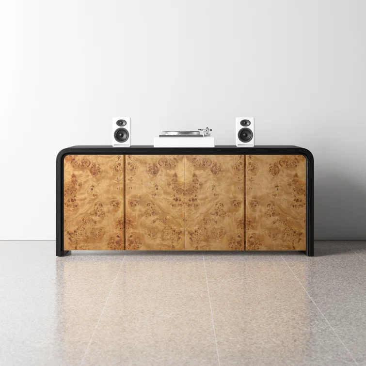 AllModern Gerda 78.75" Wide Solid Wood Sideboard | AllModern
