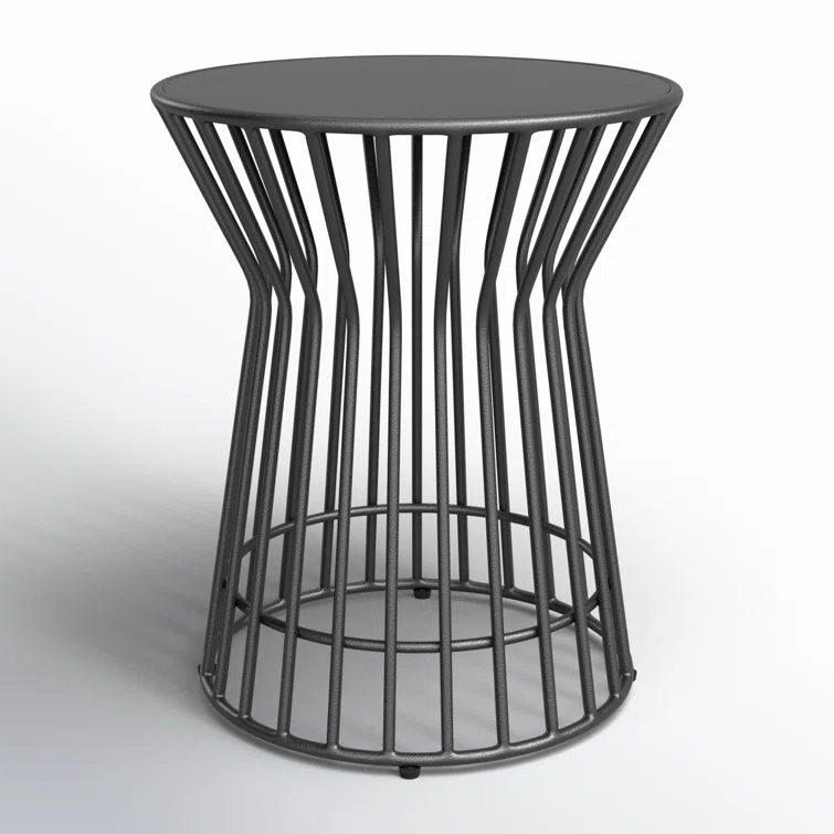 Roberta 20.08'' Metal Outdoor Side Table