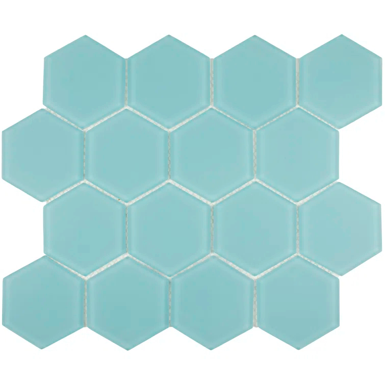 3" Beehive 10.25in.x11.75in. Glass Mosaic Tile
