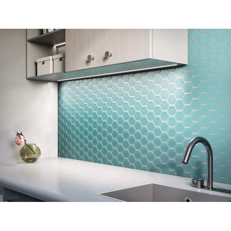 3" Beehive 10.25in.x11.75in. Glass Mosaic Tile