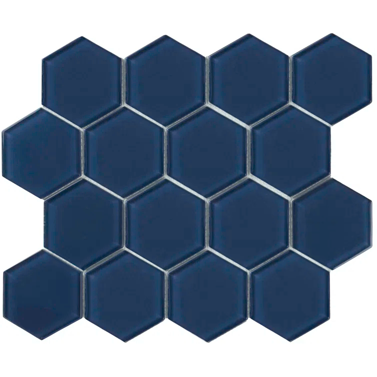 3" Beehive 10.25in.x11.75in. Glass Mosaic Tile