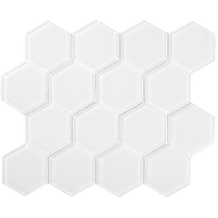 3" Beehive 10.25in.x11.75in. Glass Mosaic Tile