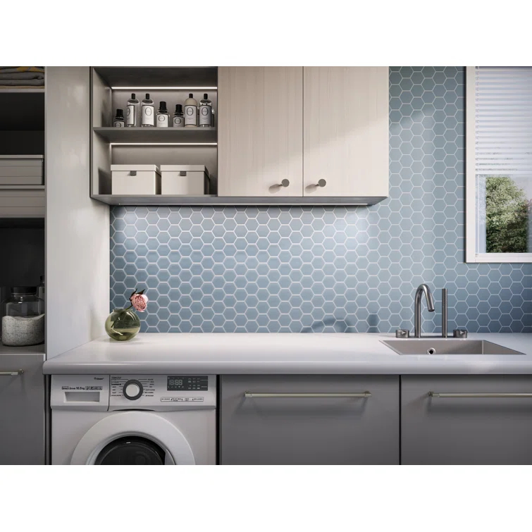 3" Beehive 10.25in.x11.75in. Glass Mosaic Tile