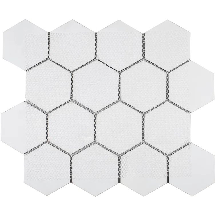 3" Beehive 10.25in.x11.75in. Glass Mosaic Tile