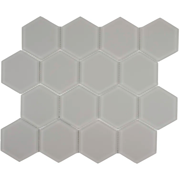 3" Beehive 10.25in.x11.75in. Glass Mosaic Tile