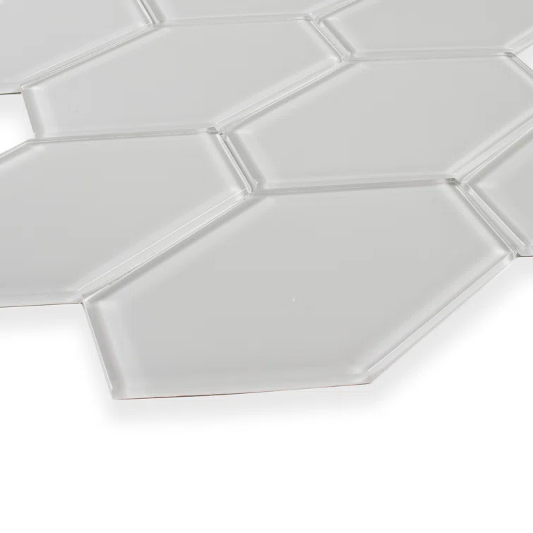 Cruz Bay Studio Long Hex 10.60in.x11 in. Glass Mosaic Tile