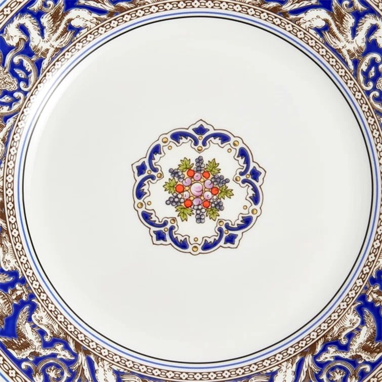 Florentine Blue Handcrafted Porcelain Salad Plate 8.1"