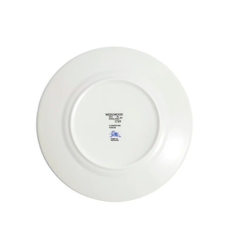 Florentine Blue Handcrafted Porcelain Salad Plate 8.1"