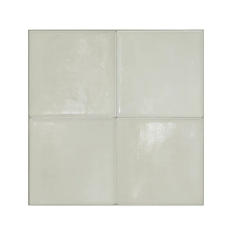Peel and Stick Gel Backsplash Tile Zellige 9'' x 9'' (Set of 4)