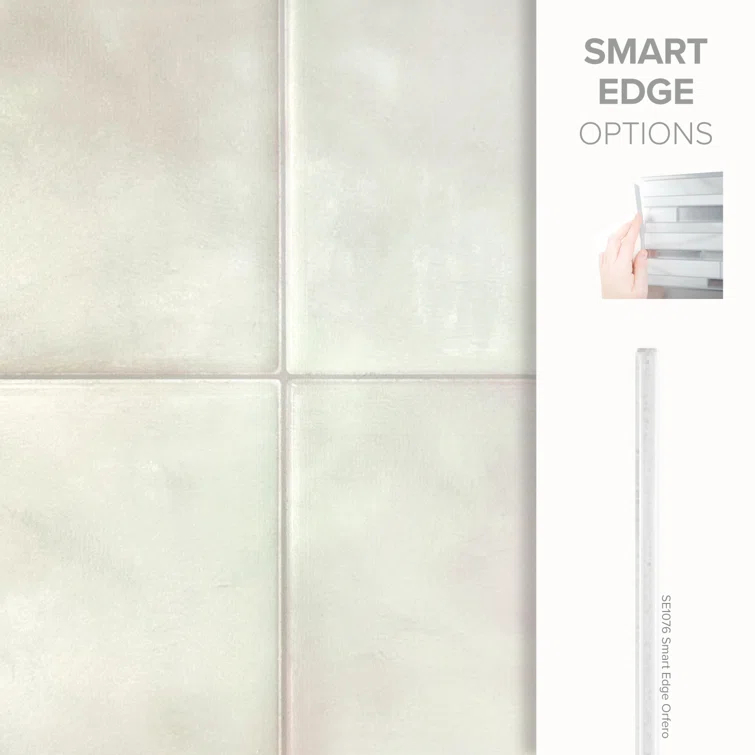 Peel and Stick Gel Backsplash Tile Zellige 9'' x 9'' (Set of 4)