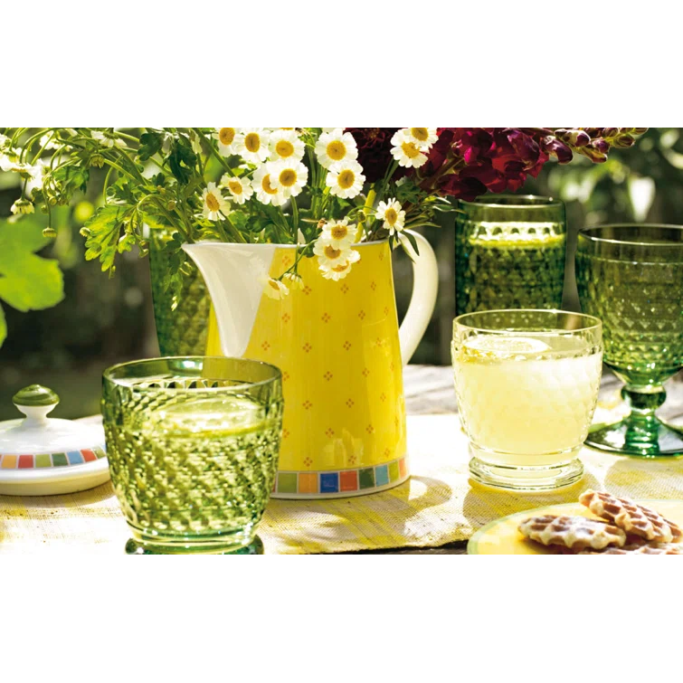 Villeroy & Boch Boston Colored Lead Free Crystal Goblet Set