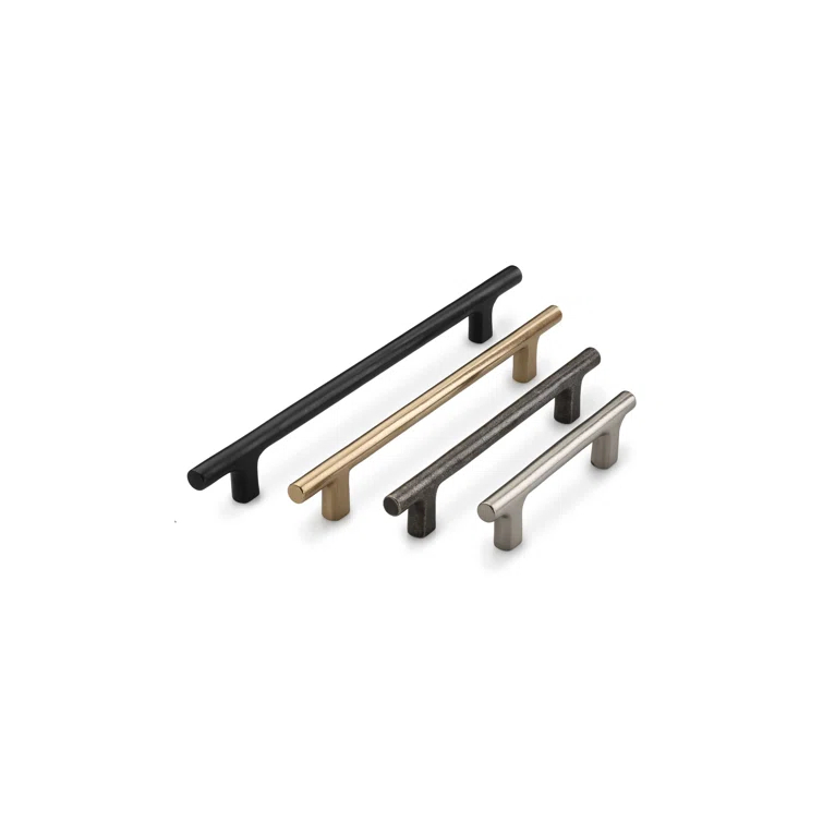Bronze Distressed Metal Rustic Bar Pull with Mounting Hardware