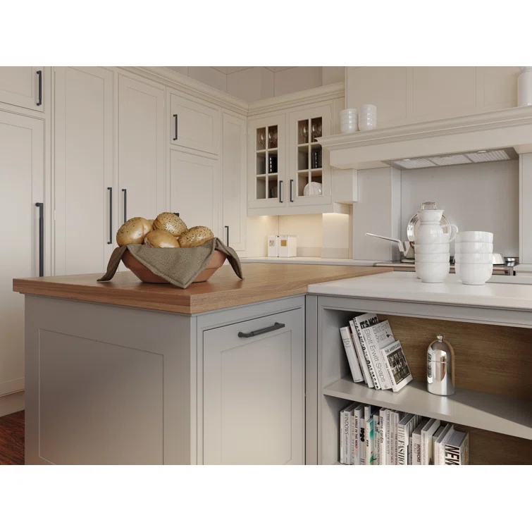 Modern Black Brass Cabinet Pull with Mounting Hardware