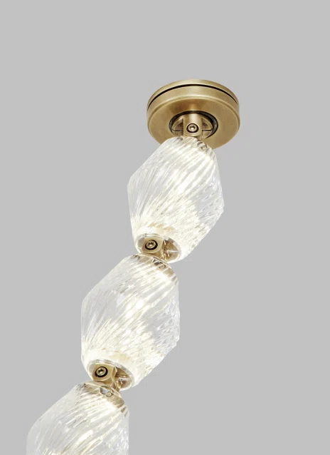 Collier Dark Bronze and Crystal LED Chandelier