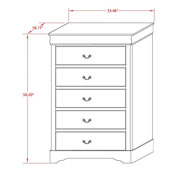 Axel Solid Wood 2 Piece Bedroom Set