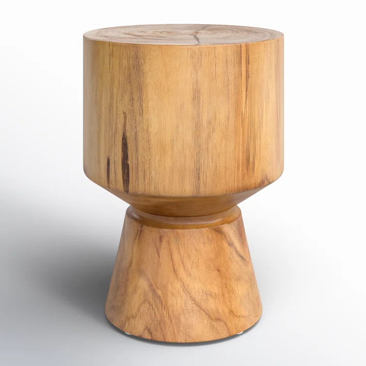 Jovie Outdoor Round Teak Side Table