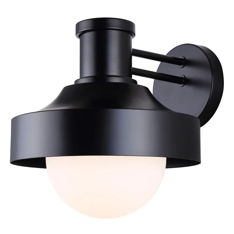 BAYLOR 1 Light Outdoor Lantern, Black Finish