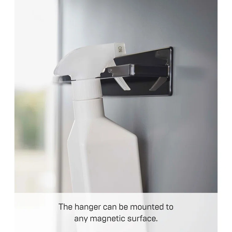 Yamazaki Home 3100 11.02" Magnetic Kitchen Dish Towel Hanger Rack Wall Mounted Towel Bar