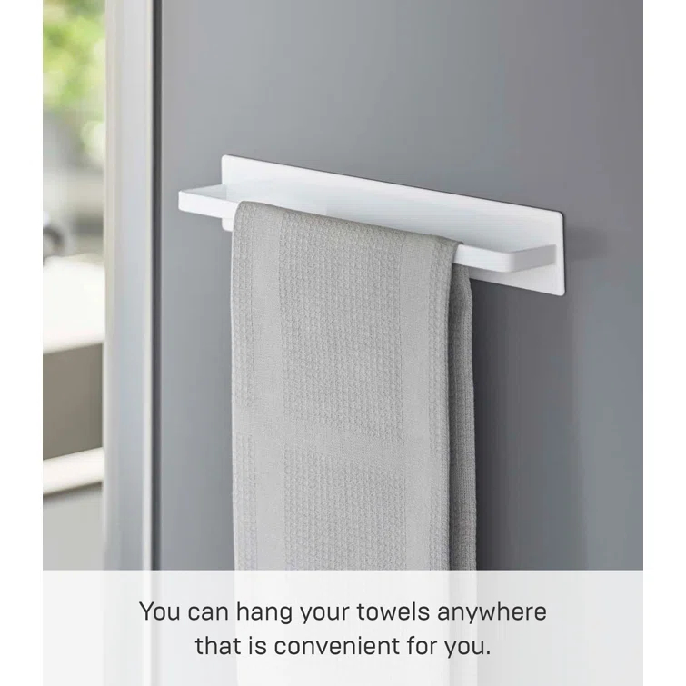 11.02" Magnetic Kitchen Dish Towel Hanger Rack Wall Mounted Towel Bar
