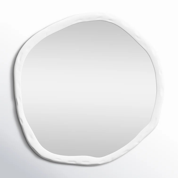 Rogelio Round Mirror - White / Small