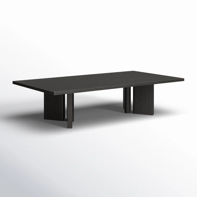 Huxley Smoked Black Veneer Rectangular Coffee Table with Storage