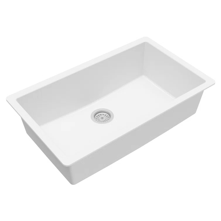 Karran Quartz 32-1/4'' X 19-1/4'' Large Single Bowl Undermount Kitchen Sink