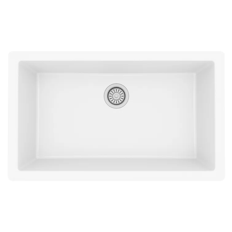 Karran Quartz 32-1/4'' X 19-1/4'' Large Single Bowl Undermount Kitchen Sink