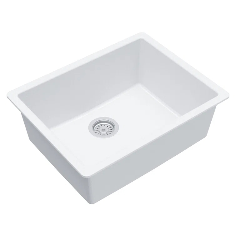 Karran Quartz 24-3/8'' X 19-1/8'' Single Bowl Undermount Kitchen Sink