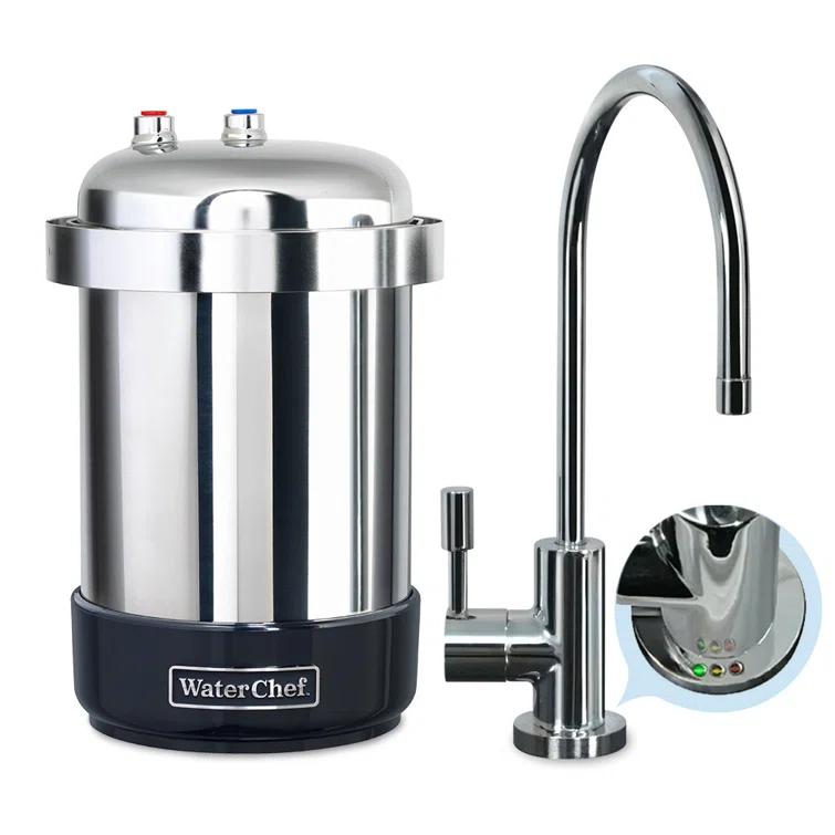 WaterChef U9000 Premium Under-Sink Water Filtration System w Intelligent Monitor