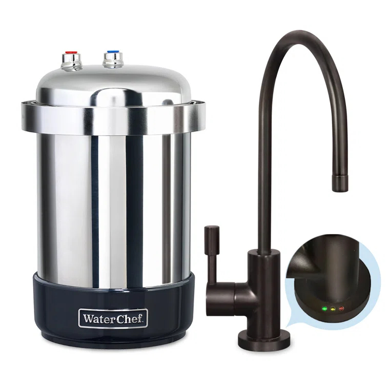 WaterChef U9000 Premium Under-Sink Water Filtration System w Intelligent Monitor
