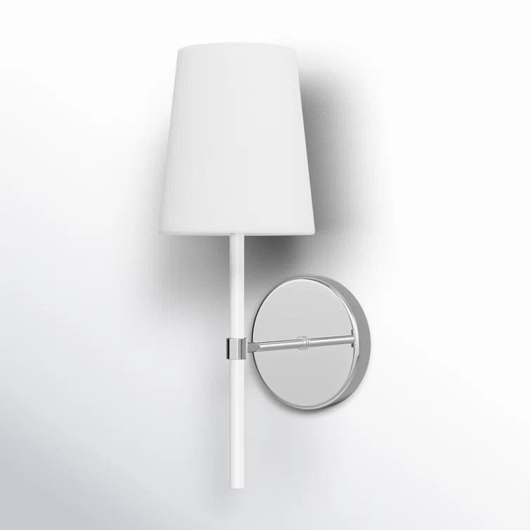 Monroe Polished Nickel Cone-Shaped Dimmable Wall Sconce
