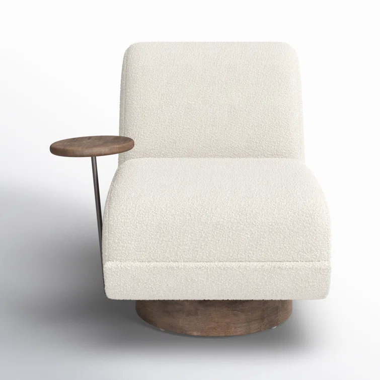 Bodi Upholstered Swivel Slipper Chair