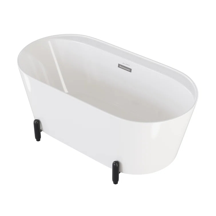 Swiss Madison Monaco 59" Freestanding Bathtub With Matte Black Stand SM-FB1002MB