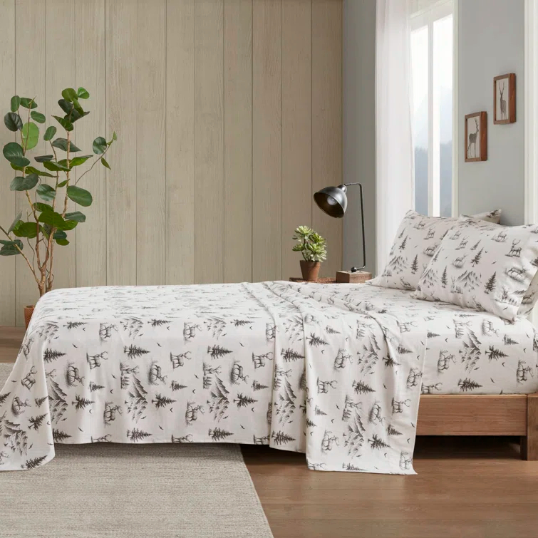 Woolrich 100% Cotton Flannel Sheet Set