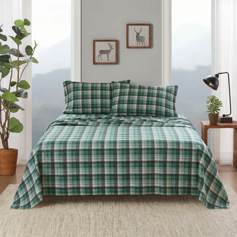 Woolrich 100% Cotton Flannel Sheet Set