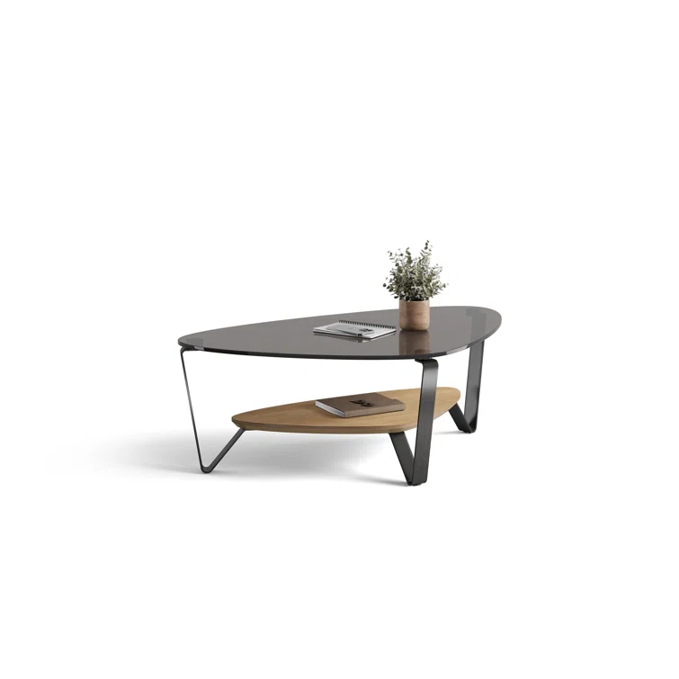 Dino Glass Top Coffee Table