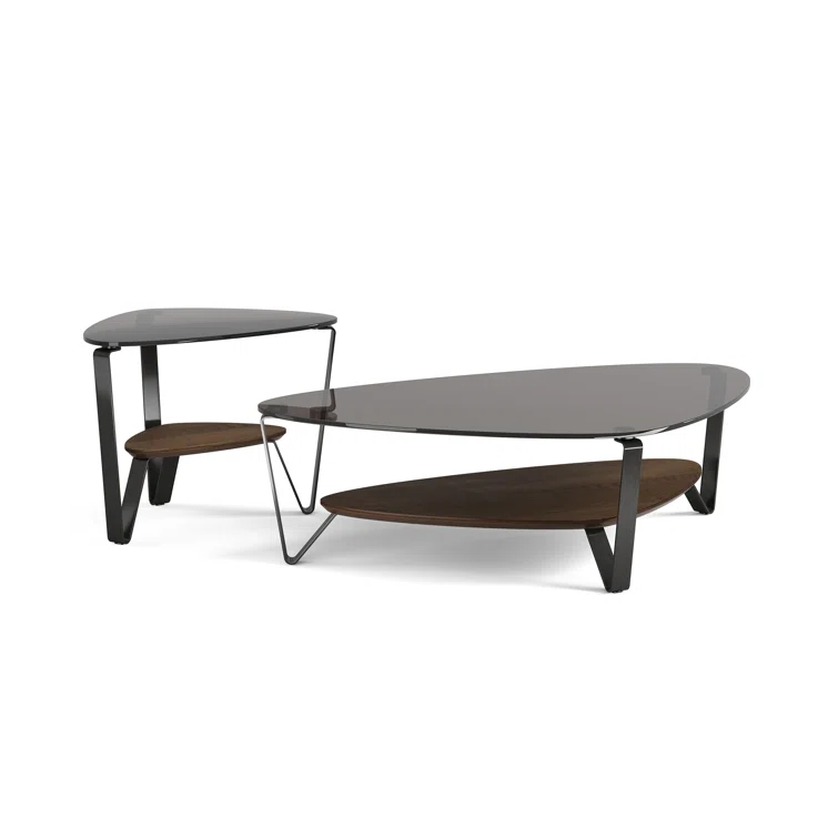 Dino Glass Top Coffee Table