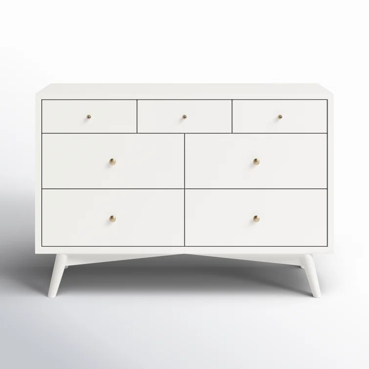 Palma 7 Drawer 53" W Double Dresser