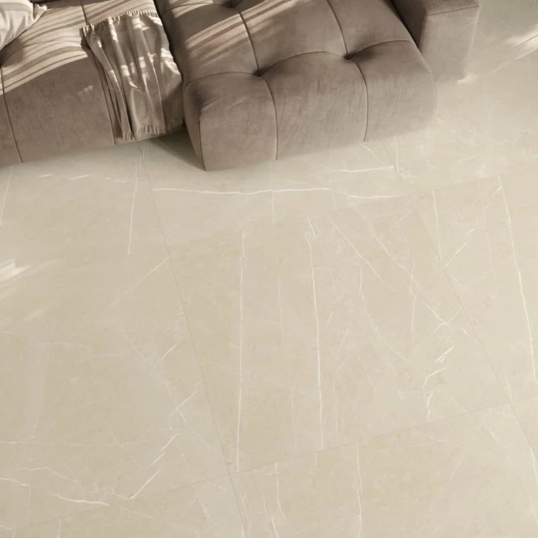 Signature 47.24 In. X 47.24 In. Marble Look Satin Porcelain Floor And Wall Tile (30.98 Sq. Ft. / Case)