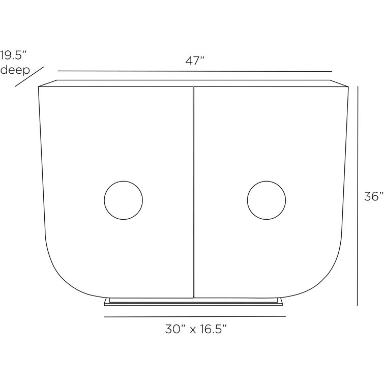 Gray and Bronze Freestanding Wood Veneer Cabinet